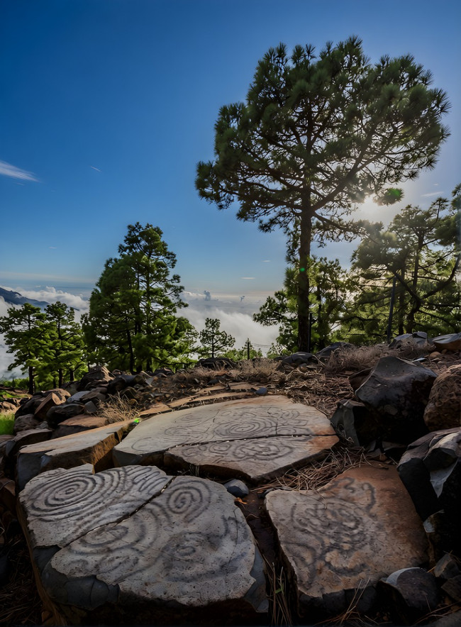 Petroglyphen auf La Palma