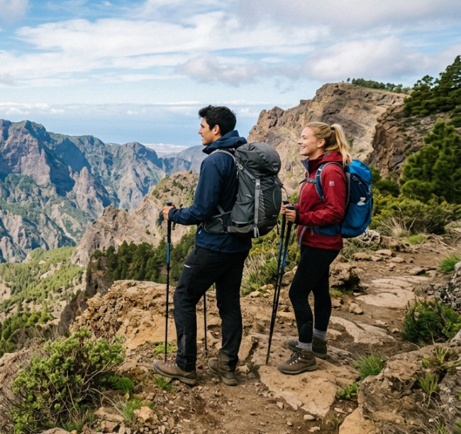 Wanderer Caldera auf La Palma